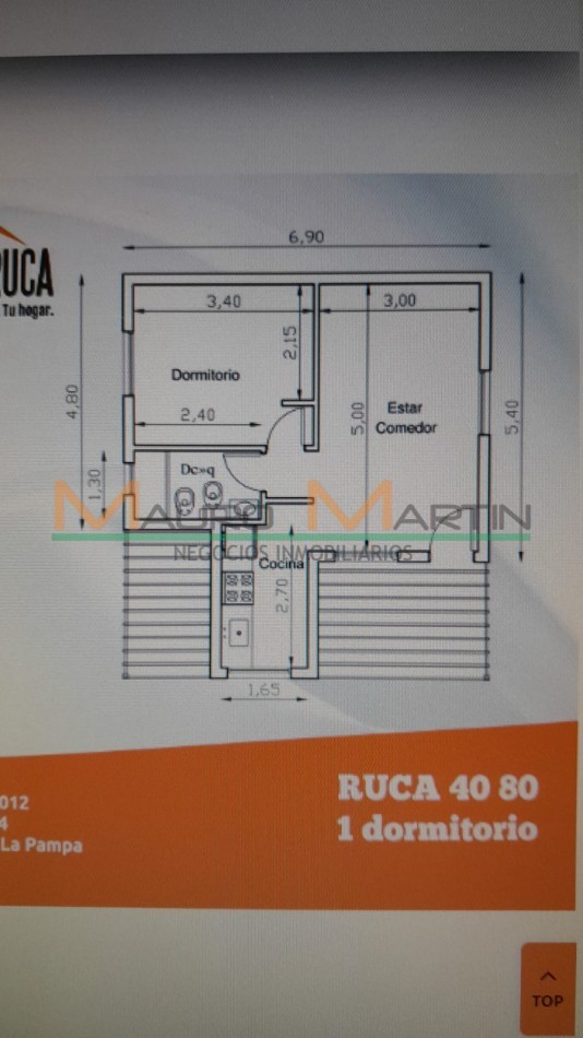 VENTA DE CASAQUINTA DE 1 DORMITORIO EN ATALIVA ROCA