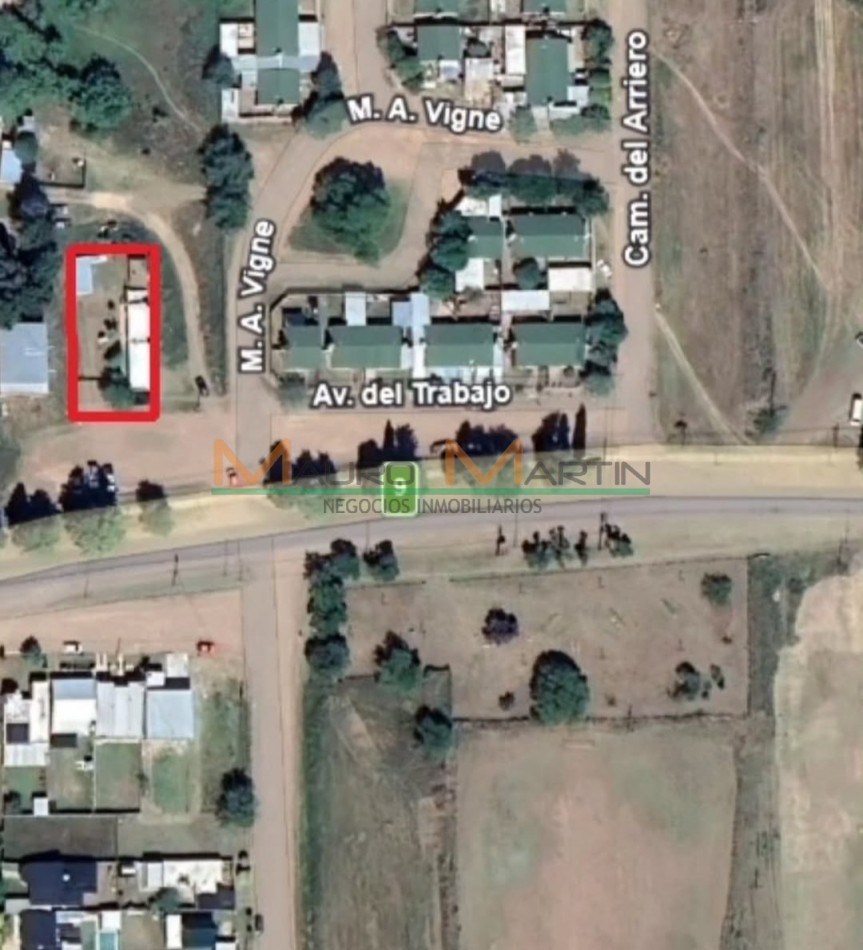 LOCAL + DEPARTAMENTO INTERNO DE 1 DORMITORIO+ GALPON, EN TOAY.